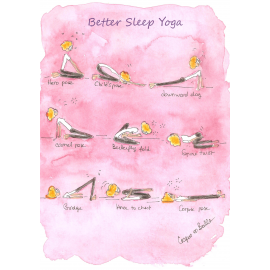 Carte de correspondance Better sleep Yoga