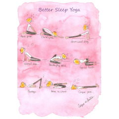 Carte de correspondance Better sleep Yoga