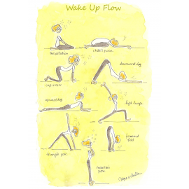 Carte de correspondance Wake up Flow Yoga