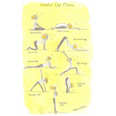 Carte de correspondance Wake up Flow Yoga